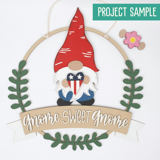Gnome Sweet Gnome Wreath