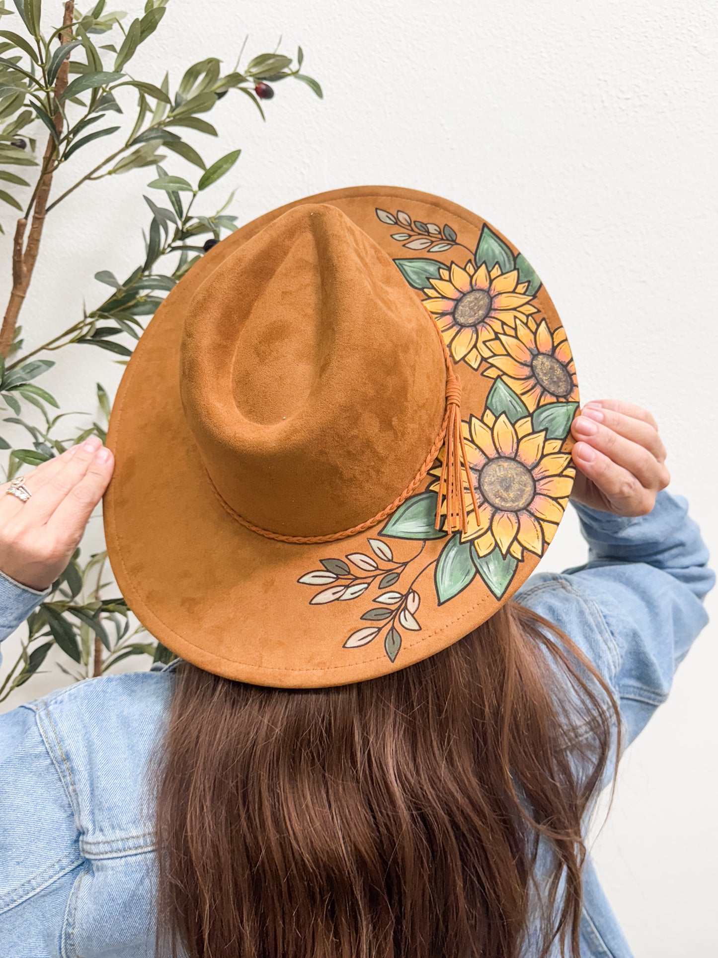 Engraved Wide Brim Hat