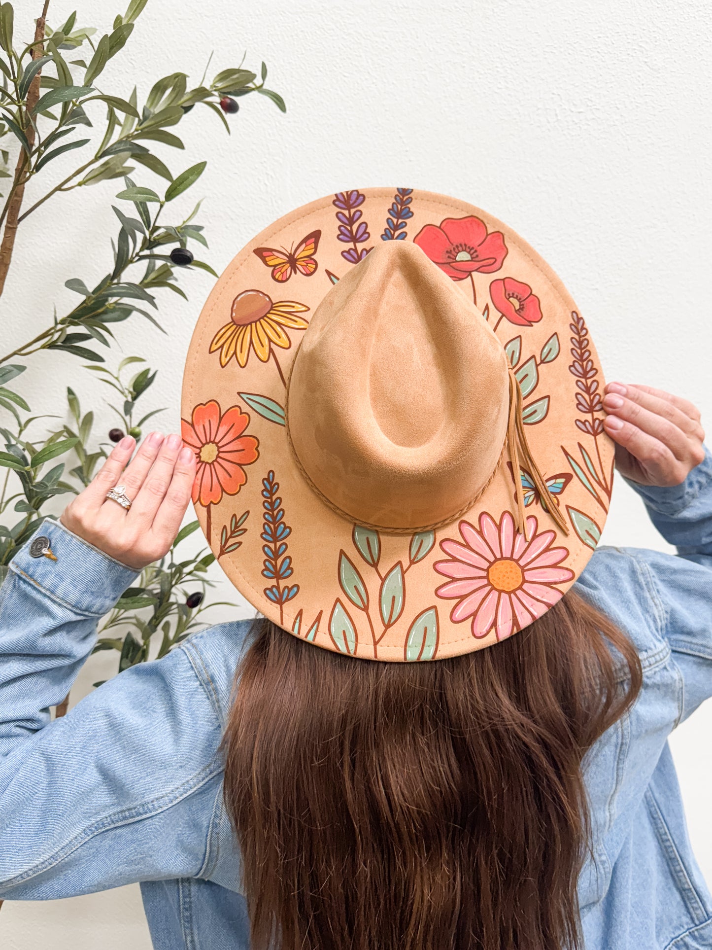 Engraved Wide Brim Hat