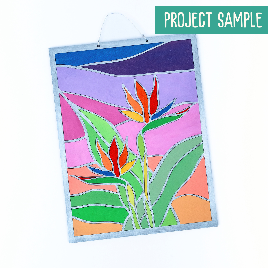 Bird of Paradise "Stained Glass" Craft